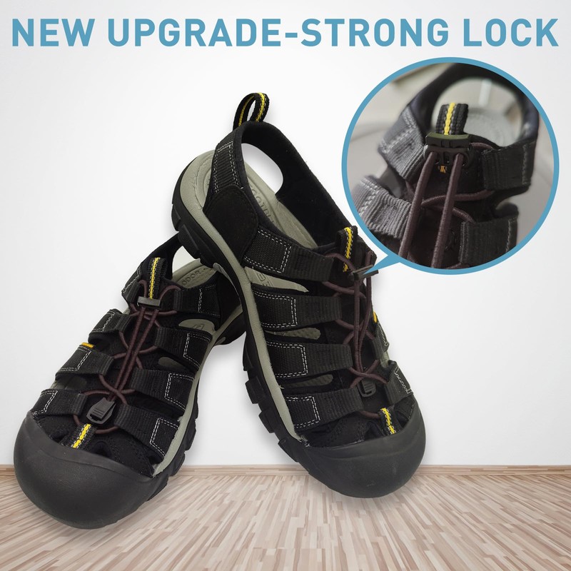 NDTEZUGT 2 Pairs Elastic No Tie Shoe Laces Replacement Laces