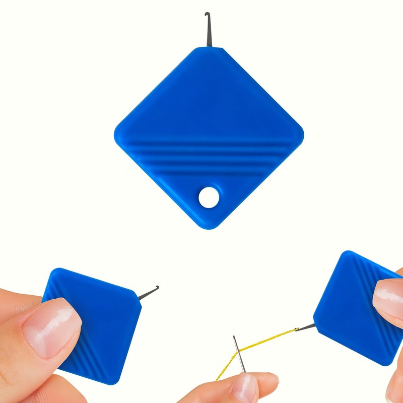 LB 2025 Sewing Machine Needle Threader 5Pc Blue Universal Square