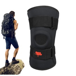 Volleyball Knee Pads - Shock-Absorbing Breathable Pads - Mesh Spring Support, Adjustable Wraparound Strap, Double Side Stabilizer