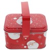 LABRIMP Holiday Decorative Tin Cookie Tins Lids Christmas Treat Magnetic