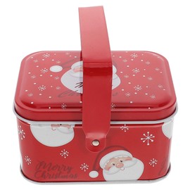 LABRIMP Holiday Decorative Tin Cookie Tins Lids Christmas Treat Magnetic Mini Candy Boxes