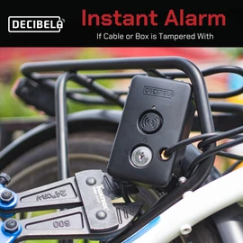 Decibel 6ft Cable Lock with 100dB Alarm, Security Cable and Bike Lock Cable for Outdoor Gear & Power Tools
