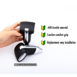 LEOHUNPAIL Gear Shift Knob, Fit for Hyundai Verna i30 Kia Forte K2, Leather Shifter Lever, Auto Accessories Replacement