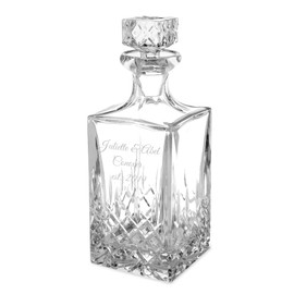 Pineapple Cut Crystal 77.6 OZ Decanter (Free Customization) - Things Remembered