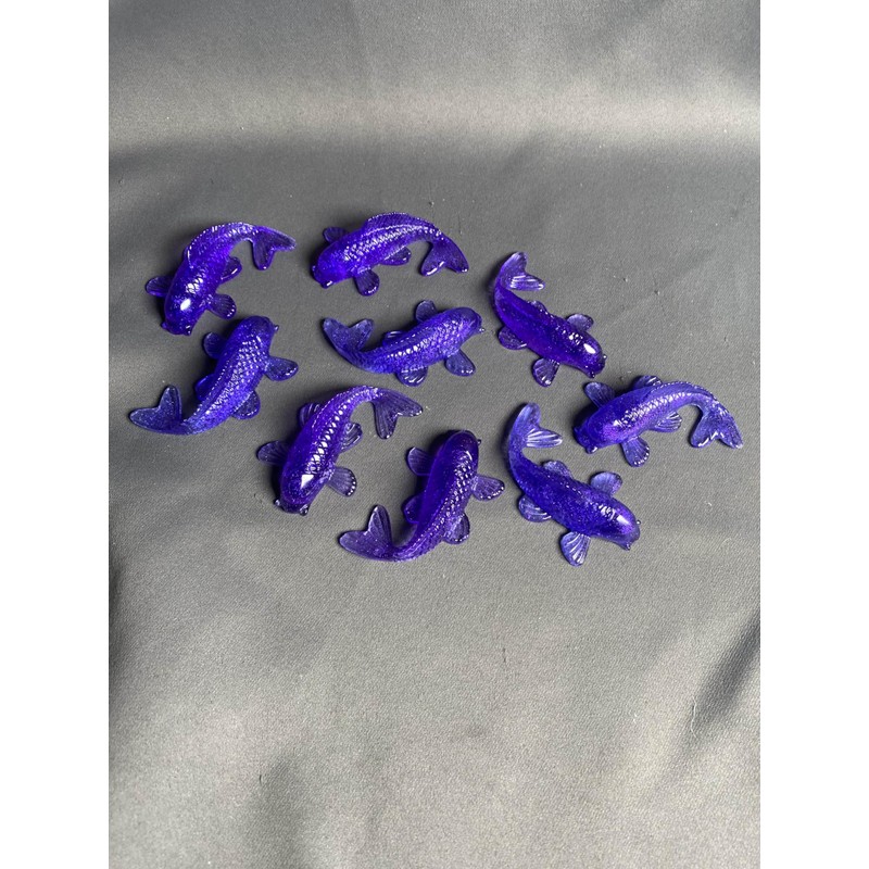 Oceanic Elegance: Handcrafted Resin Koi Fish Sculptures - 3 Pack