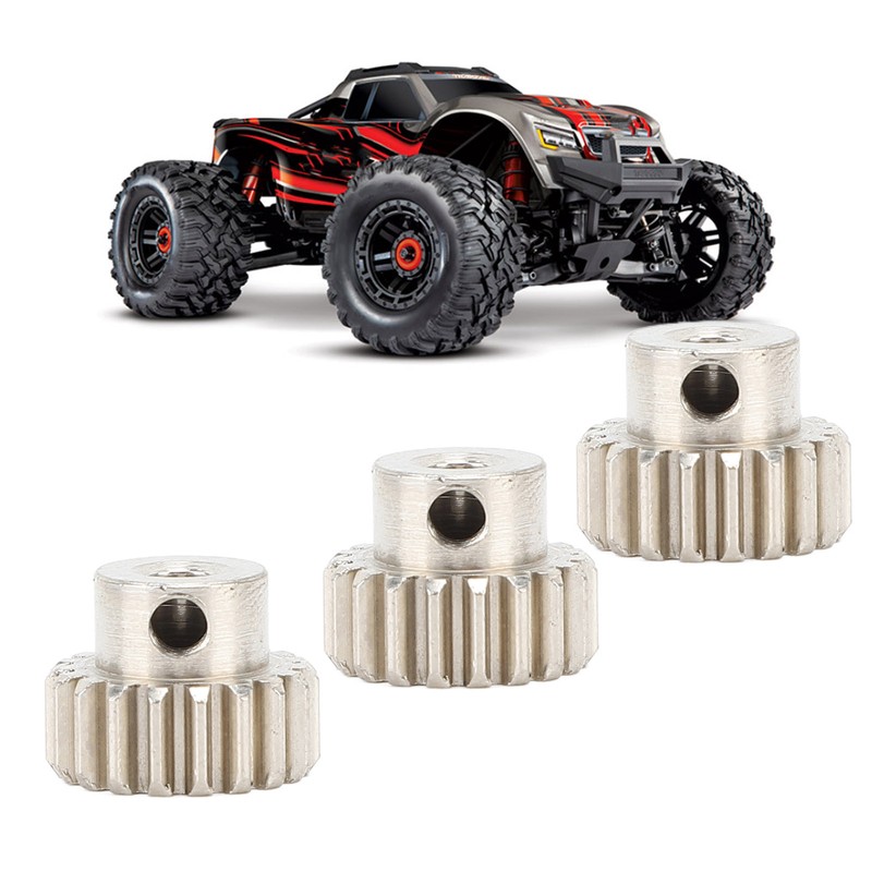 3PCS Metal Motor Gears with Set Screws M0.6 Module 3.175mm