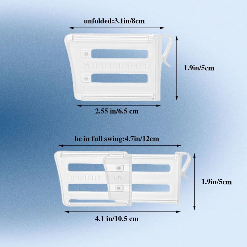 Wumuzai 8 Pack Adjustable Refrigerator Door Organizer, Snap-on Fridge Dividers