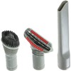 Spares2go 3 Piece Brush Crevice Mini Tool Kit compatible with