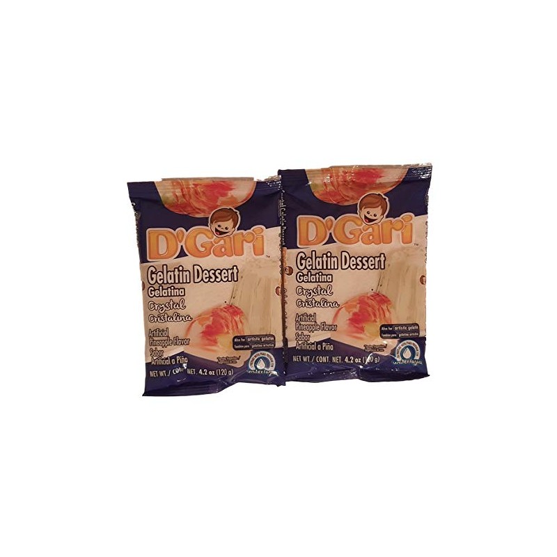 D Gari pack of 2 Cristalina con sabor a Piña
