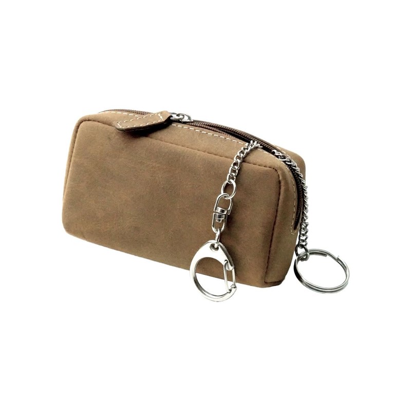 343 Key Pouch, Vintage Natural Brown