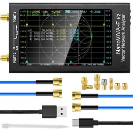 4.3" NanoVNA-F V2/V3 Vector Network Analyzer 50KHz-3GHz/1MHz-6GHz HF VHF UHF VNA Antenna Analyzer 801 Scan Point (NanoVNA-F V2)