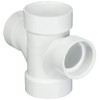 GENOVA PRODUCTS 73521 Genova 700 Dwv Reducing Double Sanitary Tee, 2 X 2 X 1-1/2 X 1-1/2 In, Hub, Sch 40, Pvc, 2" x 1