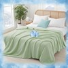 Joysoul King Size Seersucker Cooling Comforter - Lightweight Q-Max 0.45