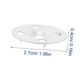 Outanaya 100pcs Reinforced Iron Gasket Foam Insulation Board Washers Foam Board Load Washers Metal Fasteners