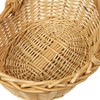 Woodluv Set of 2 Boat Shaped Wicker Hamper Storage Gift