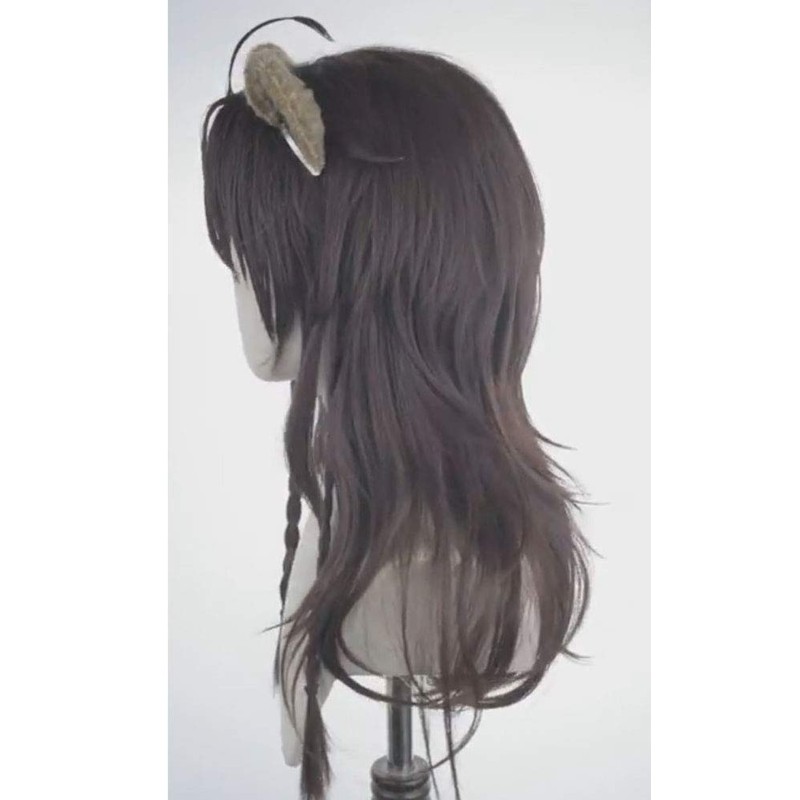 ABUNDANTDOODS Leona Kingscholar Cosplay Wig+Ears Leona Kingscholar Costume Accessory with
