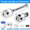 Huucozn Pack of 3 Water Filter Tap 360° Tap Filter