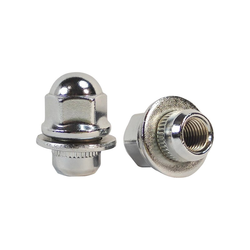 Mysttoo M12x1.50 Chrome Wheel Lug Stud Nut Set Compatible with