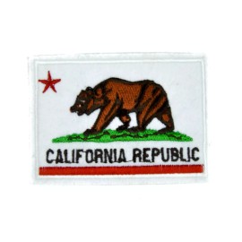 Unbranded California Republic Flag Patch Embroidered Iron On Applique Bear State Badge