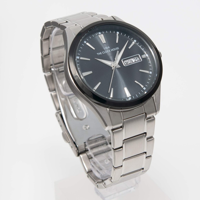 The Clock House MBC1005-BK1A Men's Watch, Business Casual, Solar, Bracelet