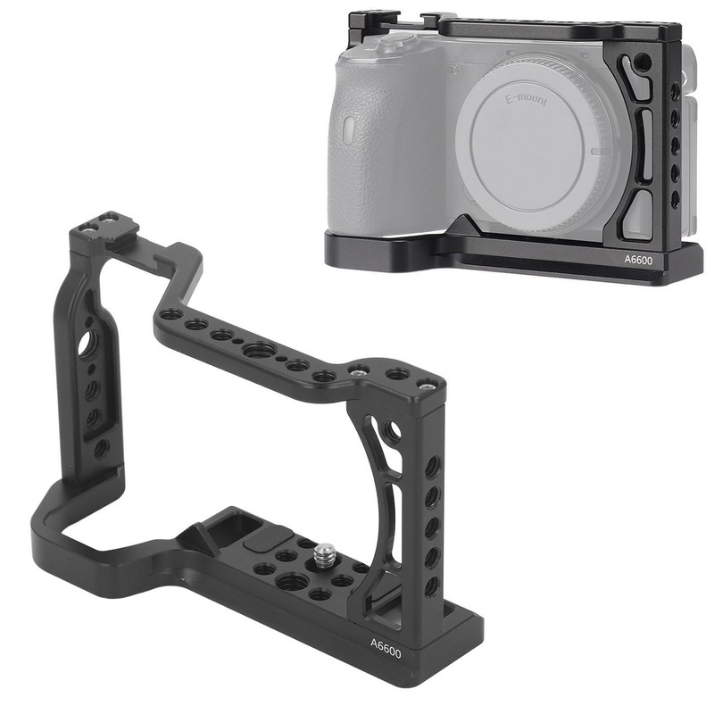Camera Cage with Cold Shoe Interface Anti Slip Gasket Aluminum