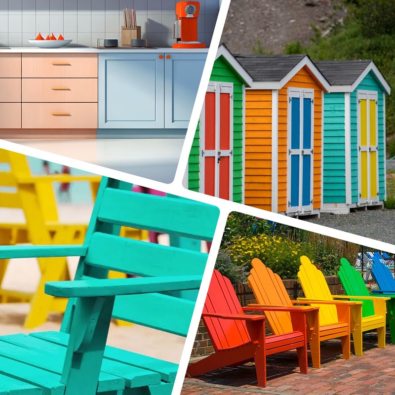 NINESUNG Orange Wood Stain Powder, Wood Dye Powder- Just Add