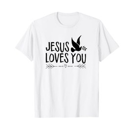 Jesus Saves Light of The World Faith Prayer Circle T-Shirt
