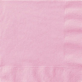 Unique Party 30875 Solid Luncheon Napkins | Lovely Color Theme | 50ct, Baby Pink, Pack of 50