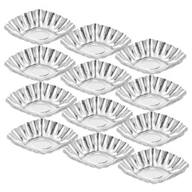 ULTECHNOVO 20Pcs Nonstick Egg Tart Molds Stainless Steel Cupcake Muffin Baking Molds for DIY Desserts Easy Release Cleanup for Outdoor Picnics and Family Gatherings