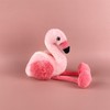 Ruzucoda Pink Flamingo Plush Keychain Stuffed Animal Key Ring Decorative