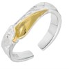 NicoWerk SRI991 Women's Silver Ring Appliqué 925 Sterling Silver Gold-Plated
