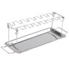 Chicken Leg Grill Rack with Drip Pan Stainless Steel Roaster