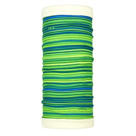 P.A.C. Twisted Fleece Darab Multifunctional Scarf - Reversible Tube Scarf, Neck Scarf, Head Scarf, Unisex, Thermal Regulating - green / blue