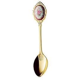 Takakuwa Metal Rim Rose Teaspoon Gold 002597