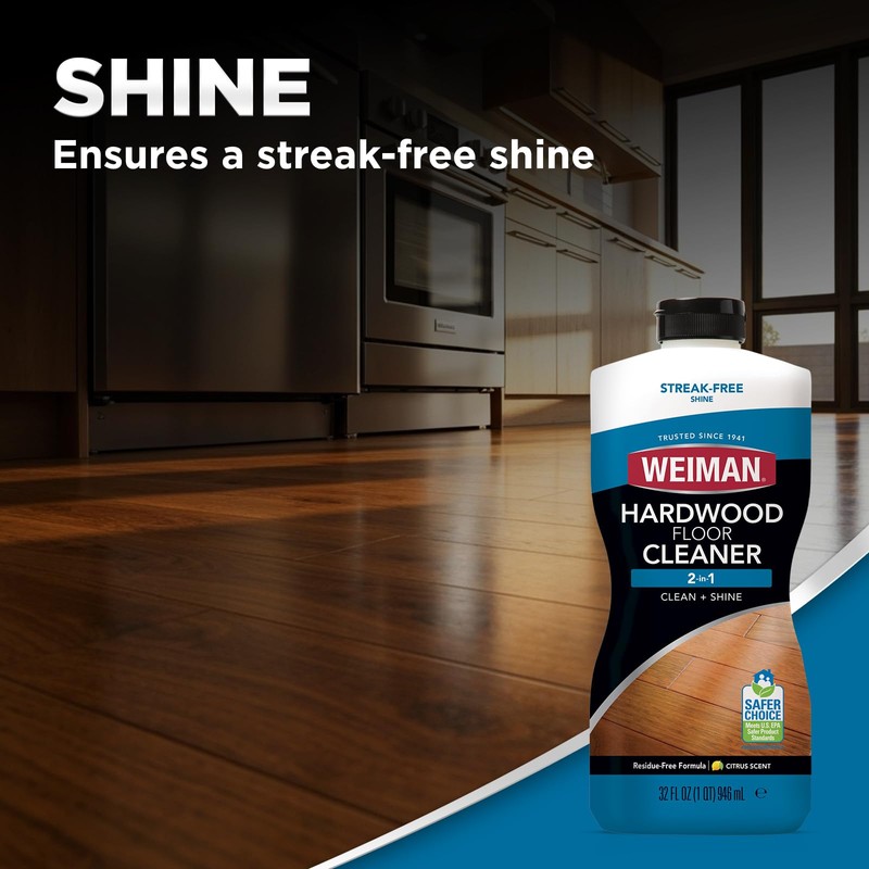 Weiman Hardwood Cleaner for Finished Hardwood Floors, Engineered Floors, Laminate