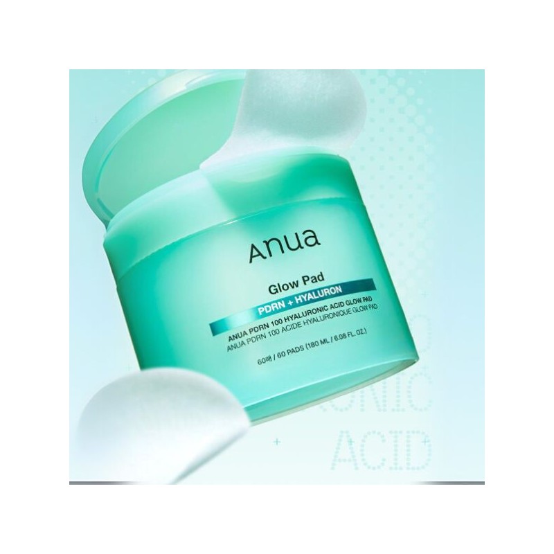 ANUA PDRN 100 Hyaluronic Acid Glow Pad 180ml/60ea