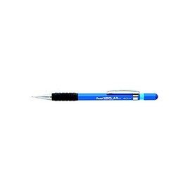 Pentel Mechanical Pencil 0.5 mm Refillable Plastic Body A-317 Rubber Grip Blue Pack of 6