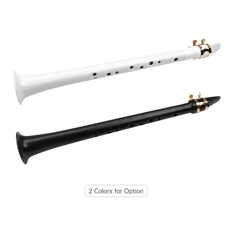 White Pocket Sax Portable Mini Saxophone Key of C Little
