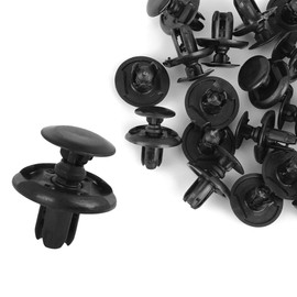 Motoforti 20pcs Plastic Black Retainer Push-Type Clips 91512-SX0-003 for Car Long-lasting