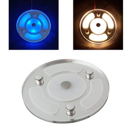 MARVIX LED Spotlight 12V 24V - 100mm Surface Mounted Slim Ceiling Dome Light Integrated Touch Control Dimmer Switch - 3000k Warm White Super Bright RV, Motorhome, Campervan and Boat Lighting