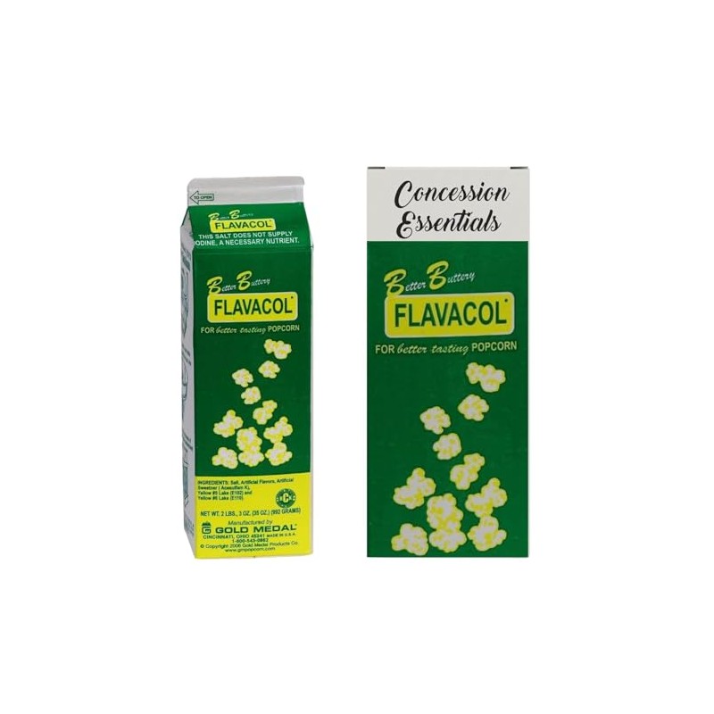 35oz Carton Concession Essentials Better Butter Flavacol Popcorn Season -