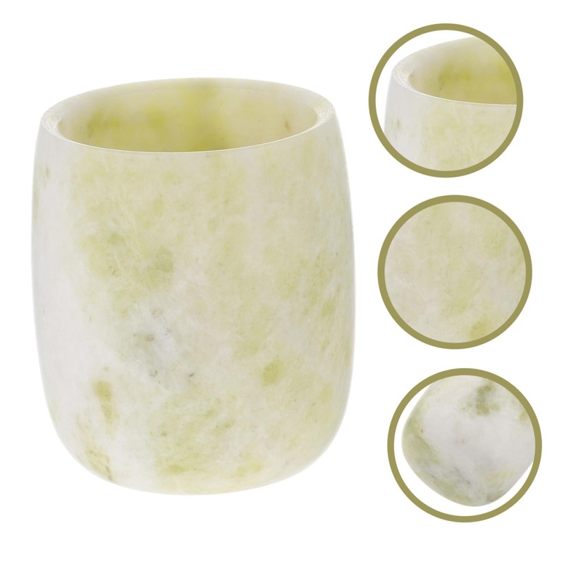NOLITOY Natural Crystal Tea Cup Set Straight Design Home Office