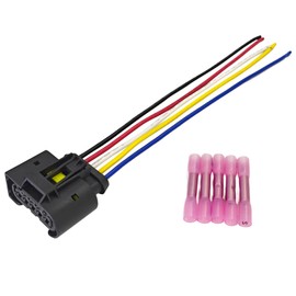 Fuel Pump Connector Wiring Harness Fits 2013 Dodge Charger Fuel Pump Wiring Harness Connector Plug 5-Wire for 2005-2023 Dodge Challenger Charger Magnum Chrysler 300 Accessories Replace 72182609365