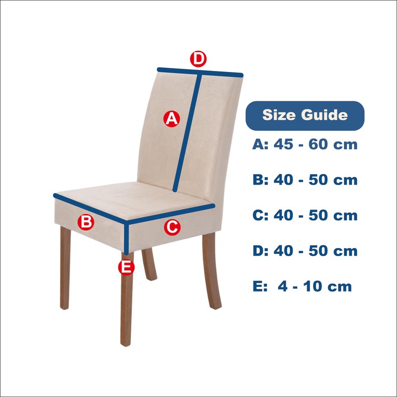 Hyper Cover Stretch Dining Chair Covers (Black, 4 pcs) -