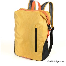 Troika Trekpack Roll Top RUC02/YE Foldable Polyester Backpack 51 cm x 40 cm x 10 cm Yellow, yellow, Modern