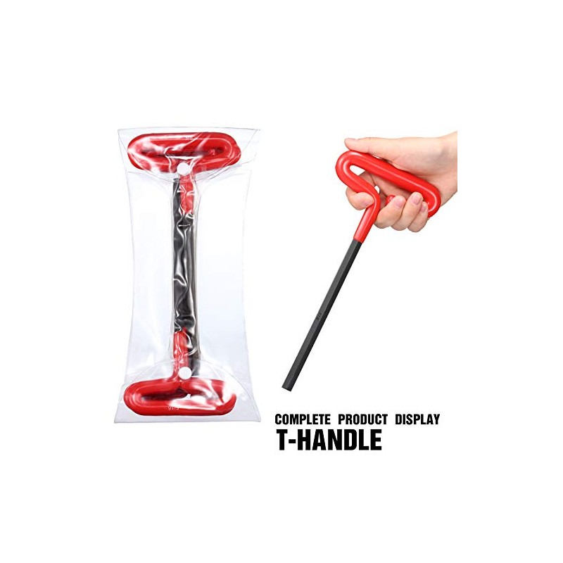 Honoson 10 Pieces T-handle Hex Key Set 9 Inch Long