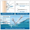 Muzata 30 Pairs 1/8" Cable Railing Hardware Kit Swage Toggle