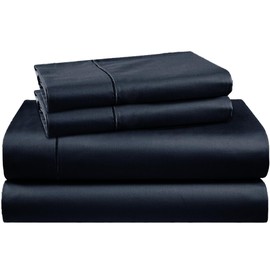 Ambra Linens - California King Size 4 Piece Bed Sheet Set Comfy Breathable & Cooling Sheets Hotel Luxury 400TC Bed Sheets for Women & Men - Deep Pockets, Easy-Fit, Extra Soft and Wrinkle Free Sheets