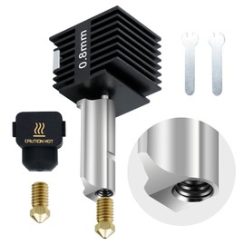 3D Printer Bambu Lab Hotend a1 Mini 0.8mm Hot end Extrusion Head, Removable high end Brass 0.8mm 0.2mm Nozzle with High Temperature Resistant Silicone Socks, for Bamboo Labs 3D Printer