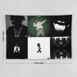 Ken Carson Album Cover Flag Funny Tapestry For Decorate Clubs Concerts Bars University Dormitories Living Rooms Bedrooms - Color: style1, Size: 30x40in